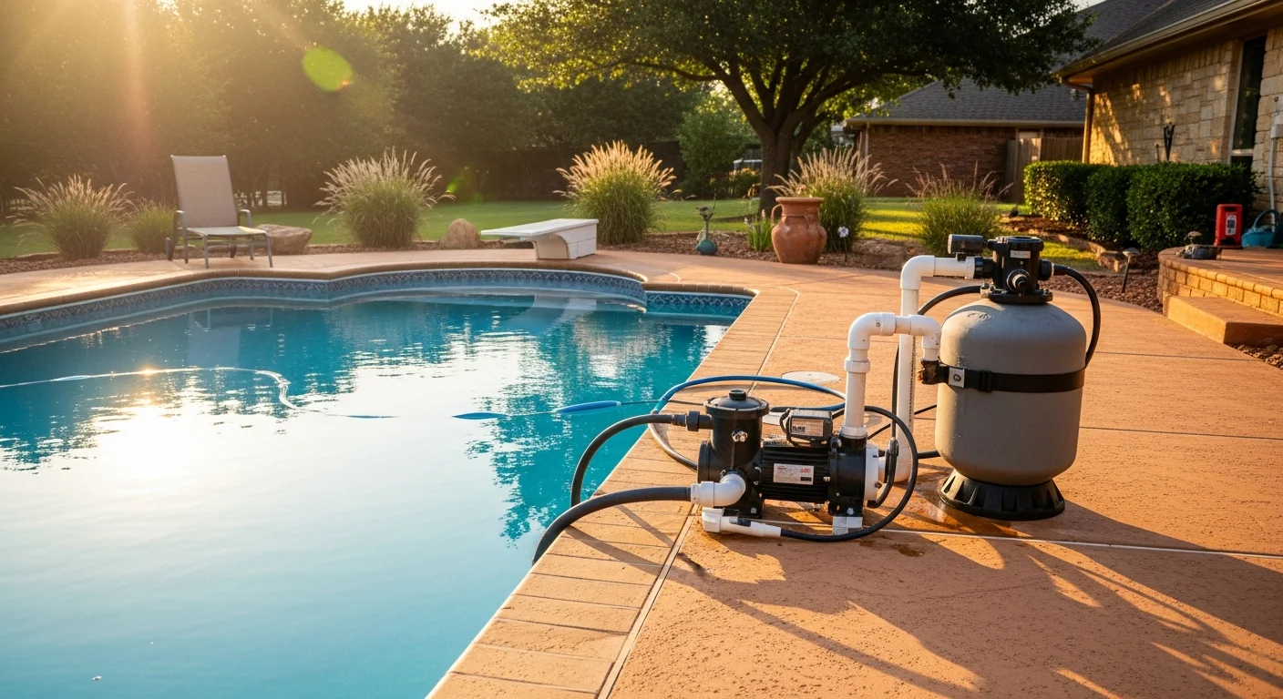 Swimming pool pump and filter repair service in Tulsa, Oklahoma